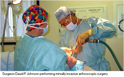 Mr Johnson performing surgery